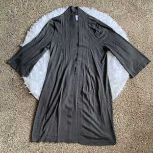Bath & Body Works Gray Open Front Cardigan Womens Size Small